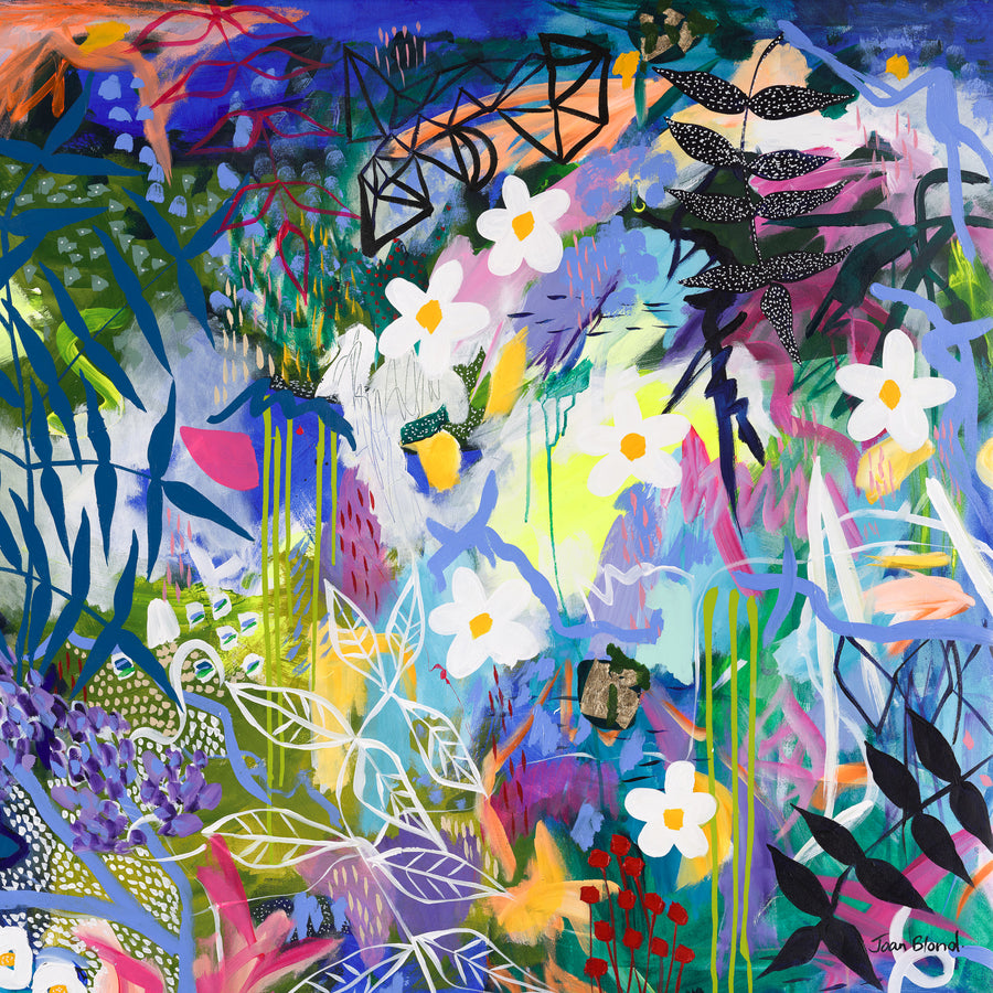 Stephanie's Flower Garden - Exclusive Run Print - UNFRAMED